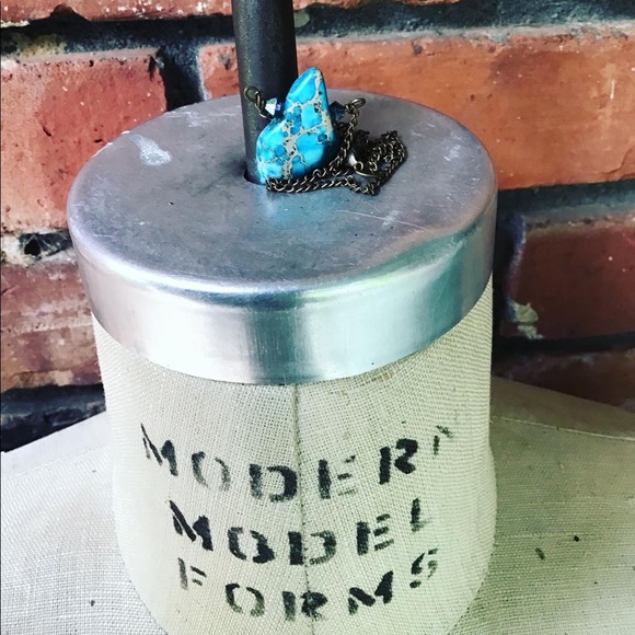 Handmade “Rock On” Aqua Blue Imperial Jasper Necklace by McGlamorous - Picture 9 of 9